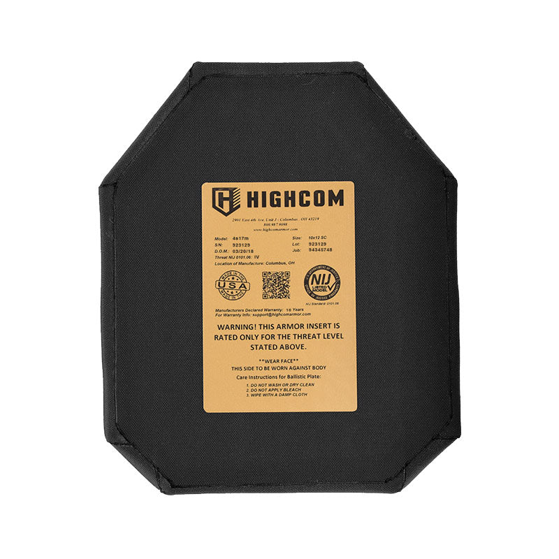HighCom 4s17m Level IV Multi-Curve Ballistic Plate
